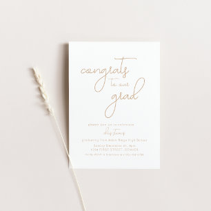 Félicitations à notre Grad Custom Party Invitation