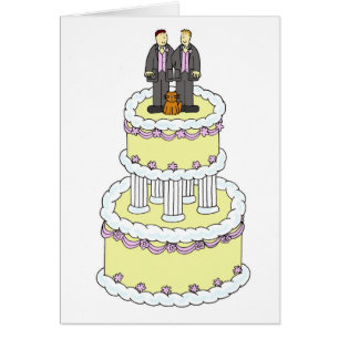 Félicitations à Two Grooms et à un Mariage de chat