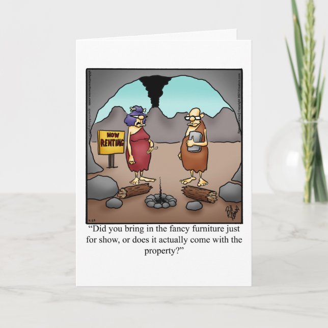 Félicitations amusantes Nouveau Accueil Carte de v (Devant)
