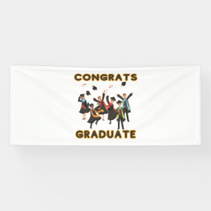Félicitations au diplômé Bannière en vinyle 2,5x6