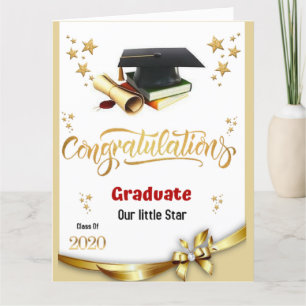 Félicitations aux diplômés Carte pliée