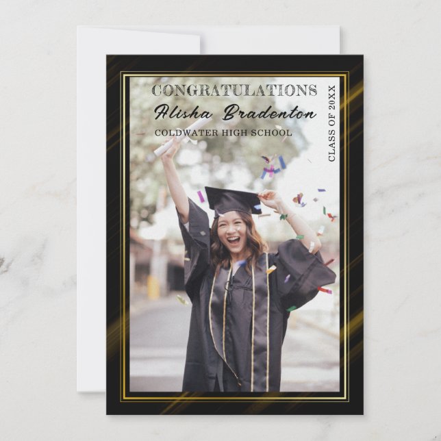 Félicitations aux diplômés de la carte de Faire-pa (Devant)