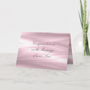 Félicitations aux parents de la mariée Carte de vo