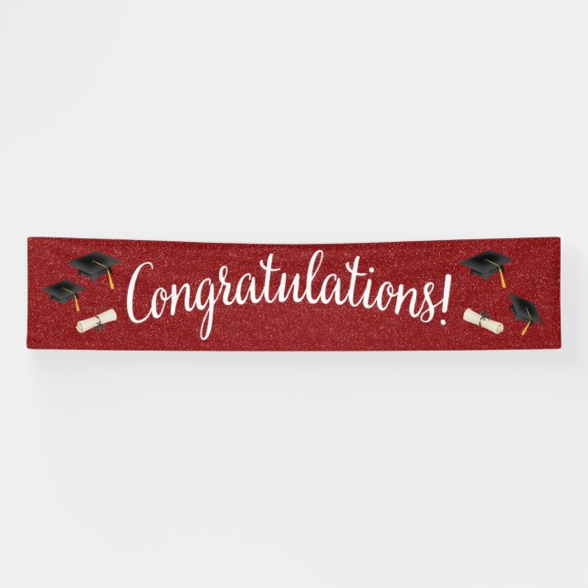 Félicitations Bannière de remise de diplômes / Tou (Horizontal)