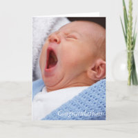 Félicitations carte bébé garçon/fils