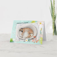 Félicitations Carte d'adoption de chien de garde