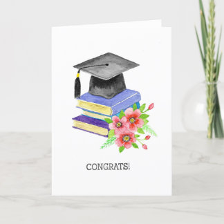 Félicitations ! Carte de diplôme pour garçon