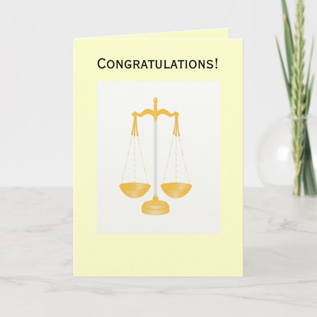 Félicitations carte de droit (Devant)