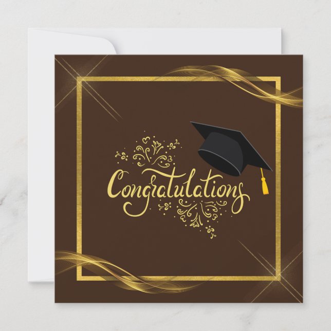 Félicitations Carte de fin d'études (Devant)