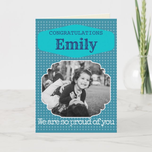 Félicitations Carte de Graduation Personnalisée (Devant)