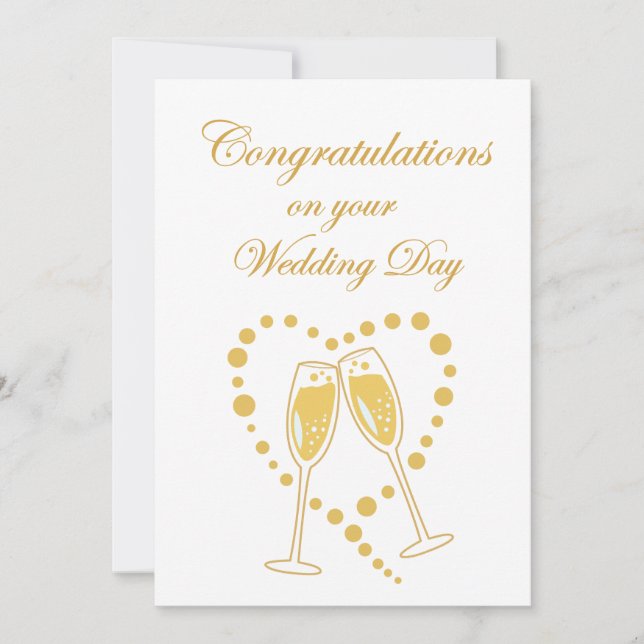 Félicitations Carte de Mariage (Devant)