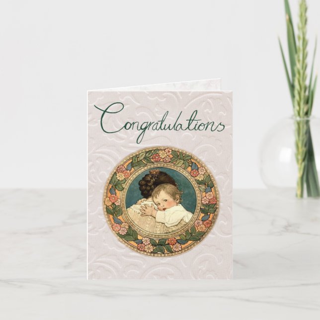 Félicitations Carte de voeux Nouveau bébé (Devant)