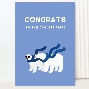Félicitations Carte des ours polaires cool