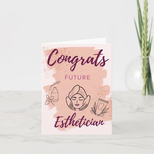 Félicitations Carte Esthétique Futur (Devant)