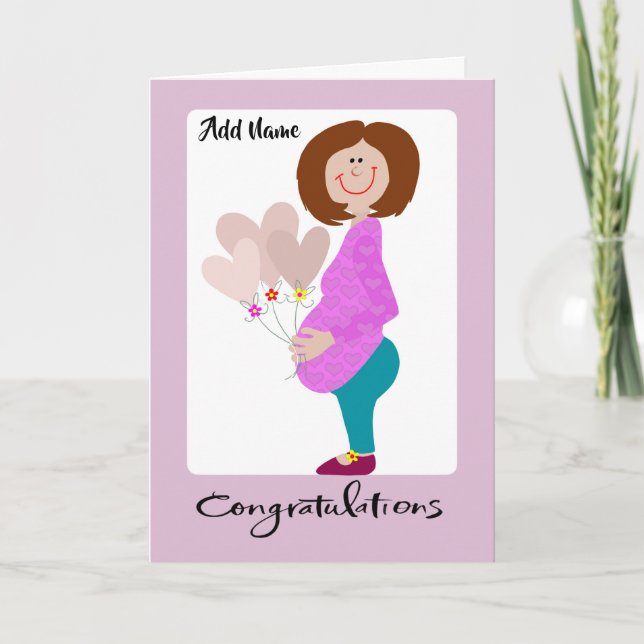 Félicitations Carte Maman Attenante (Devant)