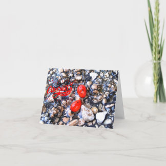 Félicitations Cartes de vœux vierges graines rouge