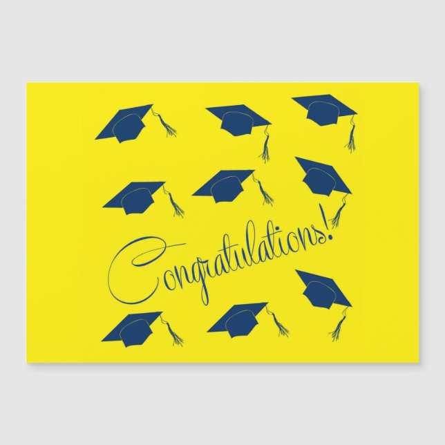 Félicitations casquette de graduation Mince carte  (Devant)
