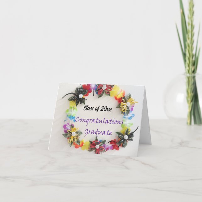 Félicitations Diplômé - Carte de design Money Lei (Devant)