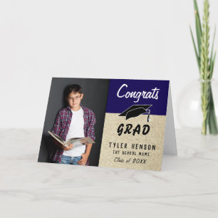 Félicitations diplômé carte de fin d'études photo