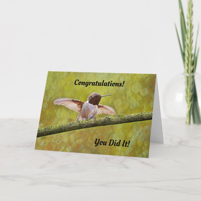 Félicitations Diplôme d'emploi Toute carte de succ (Devant)