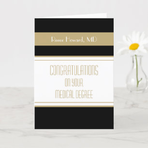 Félicitations Diplôme Médicale Carte de Graduation