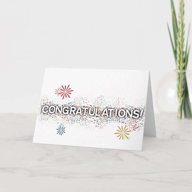 **FÉLICITATIONS** ENTENDU LA CARTE "BONNES NOUVELL (Devant)