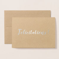 Félicitations French Congratulations Brush Script