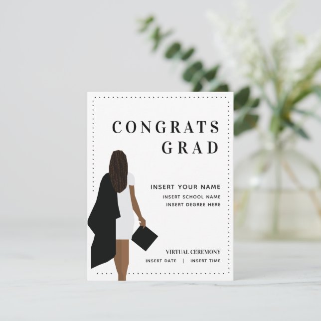 Félicitations Grad ♥ Graduation Faire-part (Debout devant)