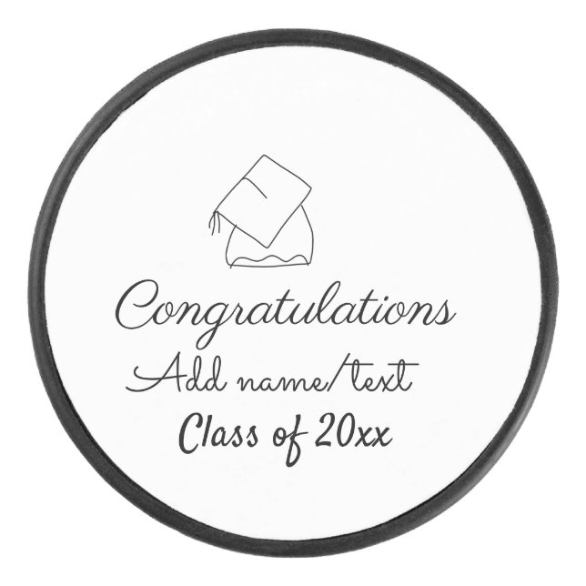 Félicitations graduation ajouter nom année de text (Devant)