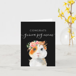 Félicitations Guinée Pig Maman Carte de voeux