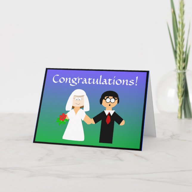 Félicitations...Je pense ! Carte mariage (Devant)