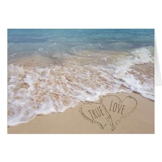 Félicitations Mariages de Beach Hearts (Devant horizontal)