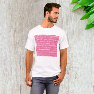 Félicitations mariages En T-Shirt Rose