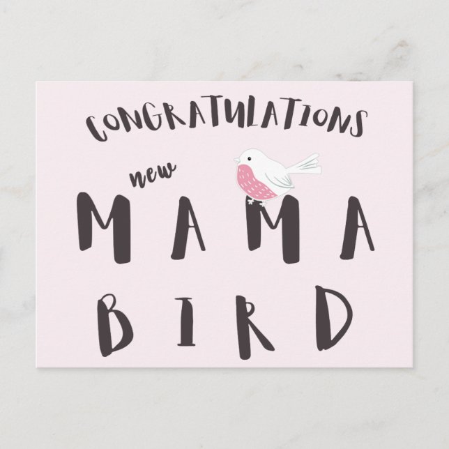 Félicitations New Mama Bird - Offre amusante Carte (Devant)