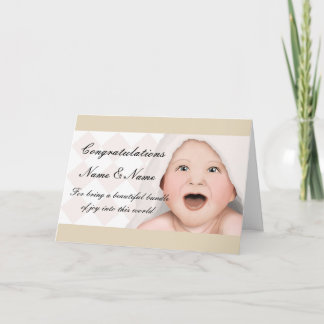 Félicitations Nouvelle carte bébé