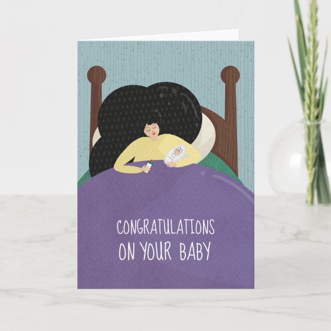 Félicitations Nouvelle carte bébé (vide) (Devant)