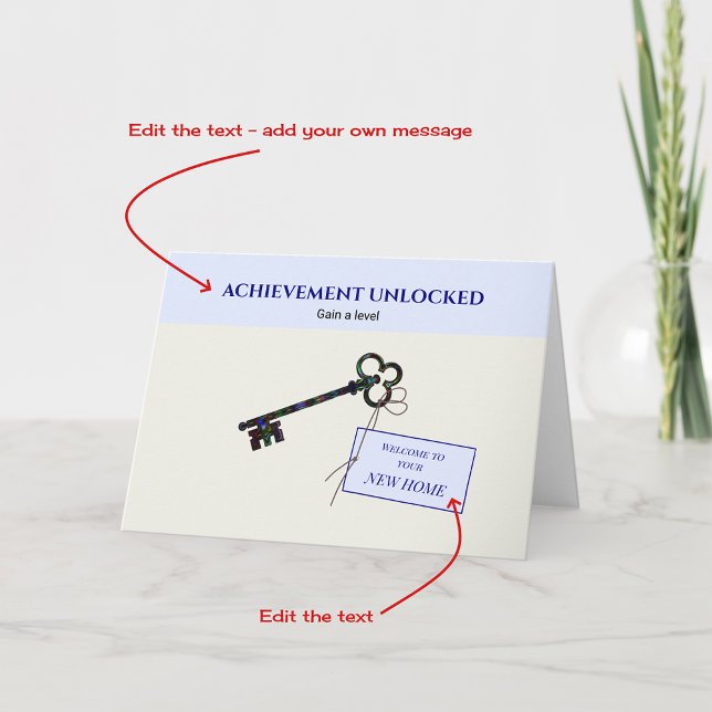 Félicitations Nouvelle maison pour la carte modifi (Créateur téléchargé)