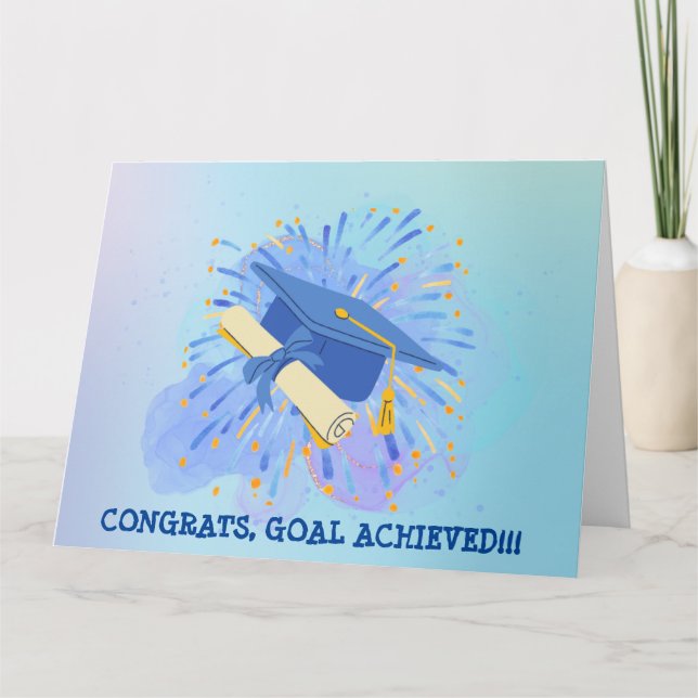 FÉLICITATIONS, OBJECTIF ATTEINT !!! CARTE (Devant)