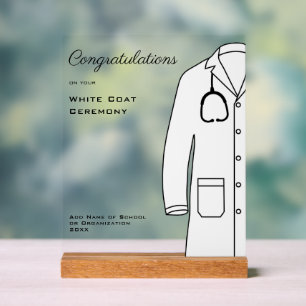 Félicitations personnalisées Cérémonie de blouse b