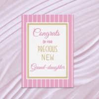 Félicitations pour la nouvelle carte Grand-fille
