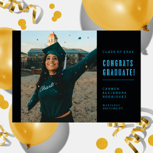 FÉLICITATIONS POUR LE DIPLÔMÉ INVITATION MINIMALIS