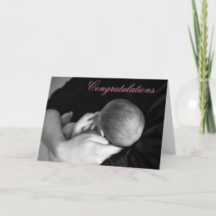 Félicitations pour votre carte de bébé fille
