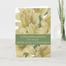 Félicitations pour votre carte de première communi