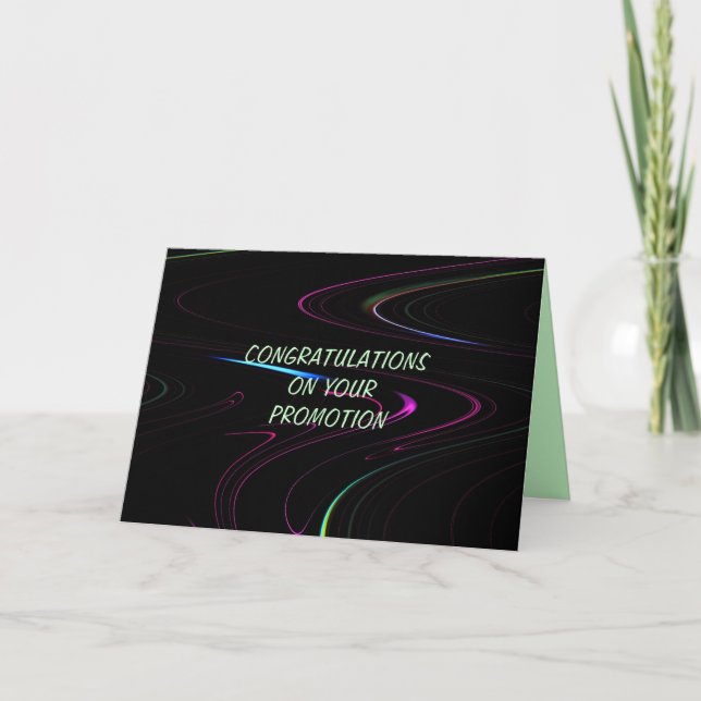 Félicitations Pour Votre Carte De Promotion (Devant)