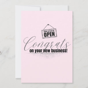 Félicitations Pour Votre Carte De Typographie Rose