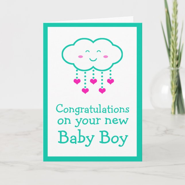 Félicitations pour votre carte de voeux pour bébé  (Devant)