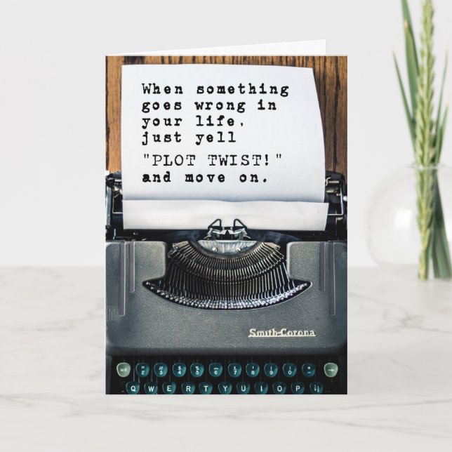 Félicitations pour votre carte Divorce "Plot Twist (Devant)