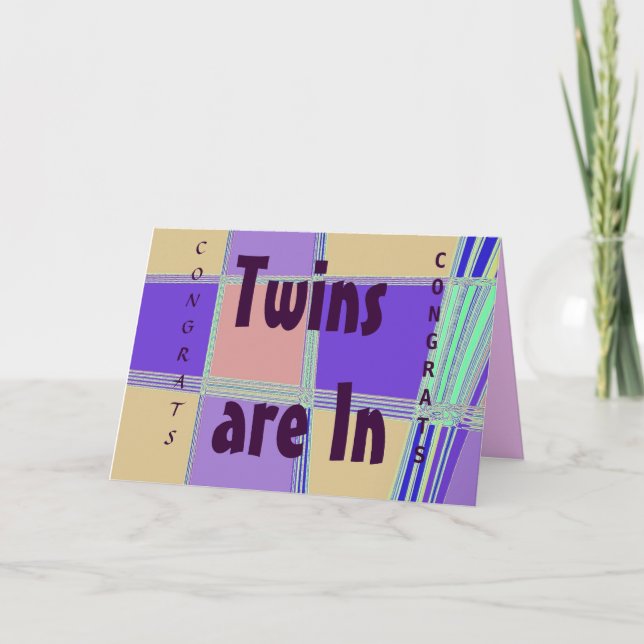 Félicitations pour votre carte Twins (Devant)