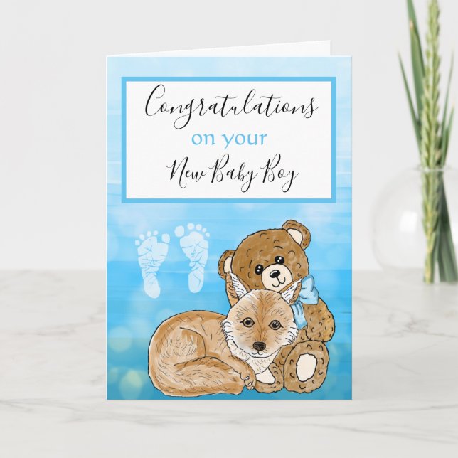 Félicitations pour votre nouvelle carte bébé (Devant)