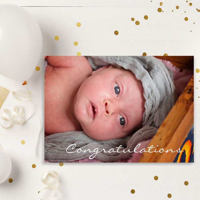 Félicitations pour votre nouvelle carte bébé garço (Créateur téléchargé)